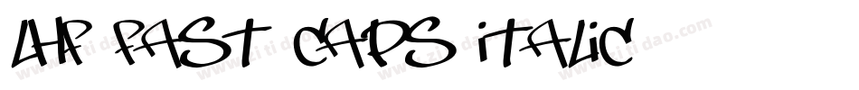 LHF Fast Caps Italic字体转换